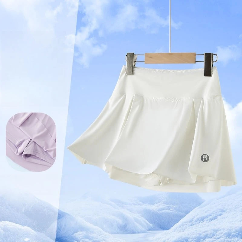 Kids Girls Pleated Skirt Shorts 2025 New Fashion Children Sporty Skirt Summer Quick Drying Clothing Teenage Girls Tennis Skirts