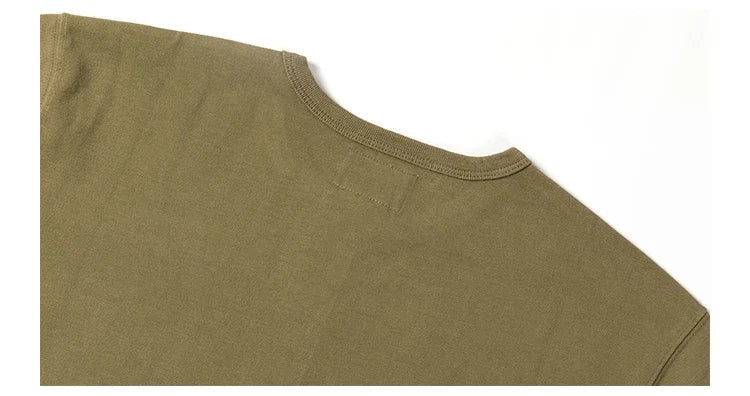 Bronson Vintage Short Sleeve Henley T-Shirt Retro Style Mens Cotton Tee Shirt