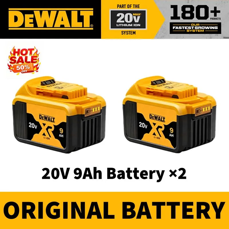 100% Genuine DEWALT 20V Max 2/5/6/9Ah Battery Charger Combo Li-Ion XR Series for Power Tools Battery DCB200,DCB202,DCB205,DCB206