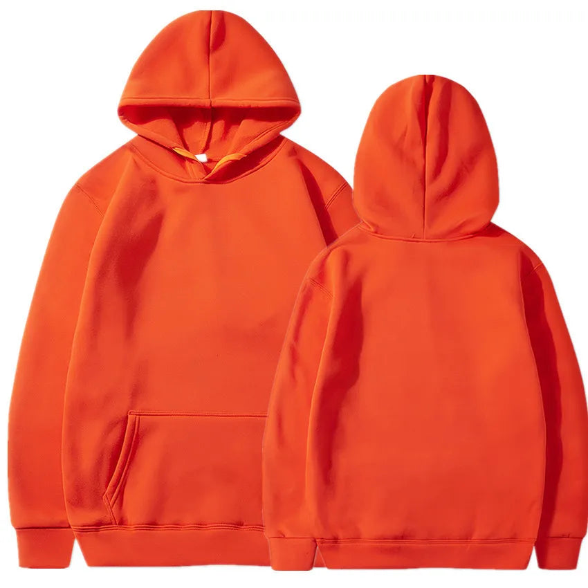 Women's Solid Color Pocket Hoodies Sports Fitness Sweatshirts Fashionable Casual Pullovers Multi Color