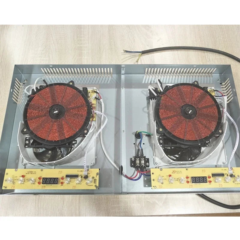 Kitchen 2 Rings Ceramic Cooker Induction Cooktop Double Electric Cooker Hob Heating Cooker Electric Stove Vertical Cooking Plate