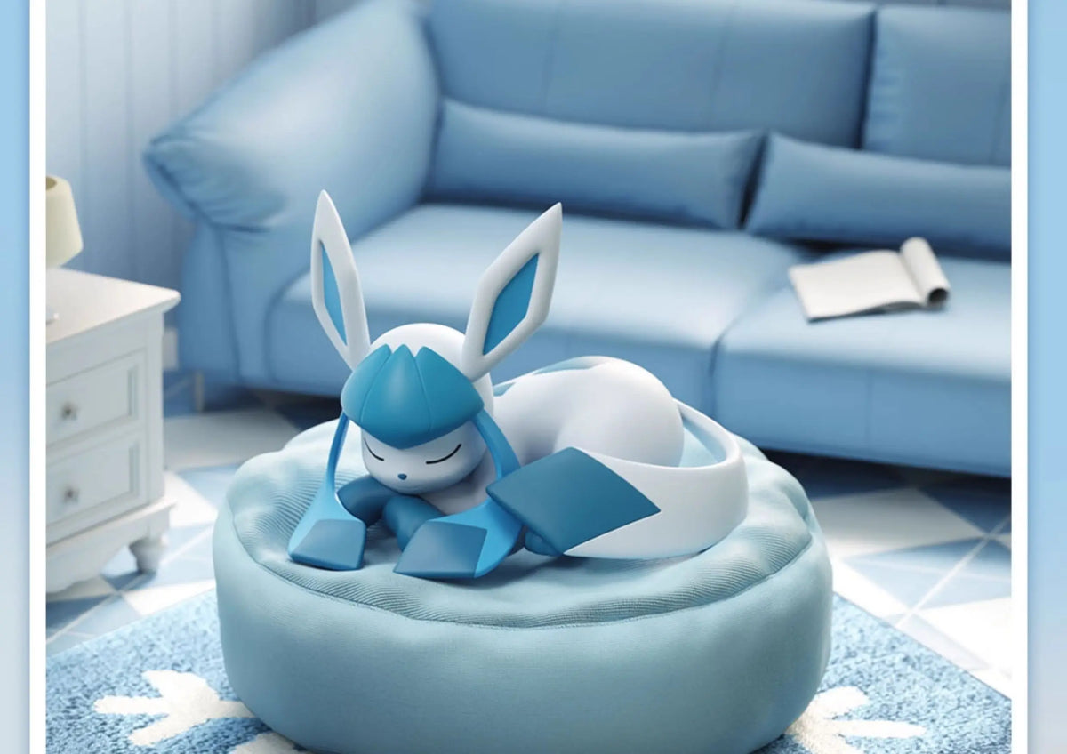 In Stock Hot Pkm Eevee Sleeping Position Series Blind Box Sylveon Umbreon Flareon Jolteon Anime Desktop Decoration Model Toy