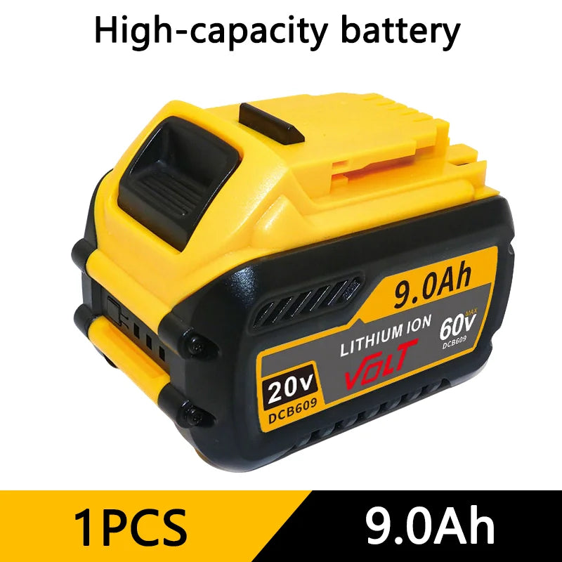 For DEWALT Battery 60V 9.0AH 12.0AH 18.0AH, Rechargeable Lithium-ion Battery, DCB609，DCB118，DCB606，Power Tool Battery