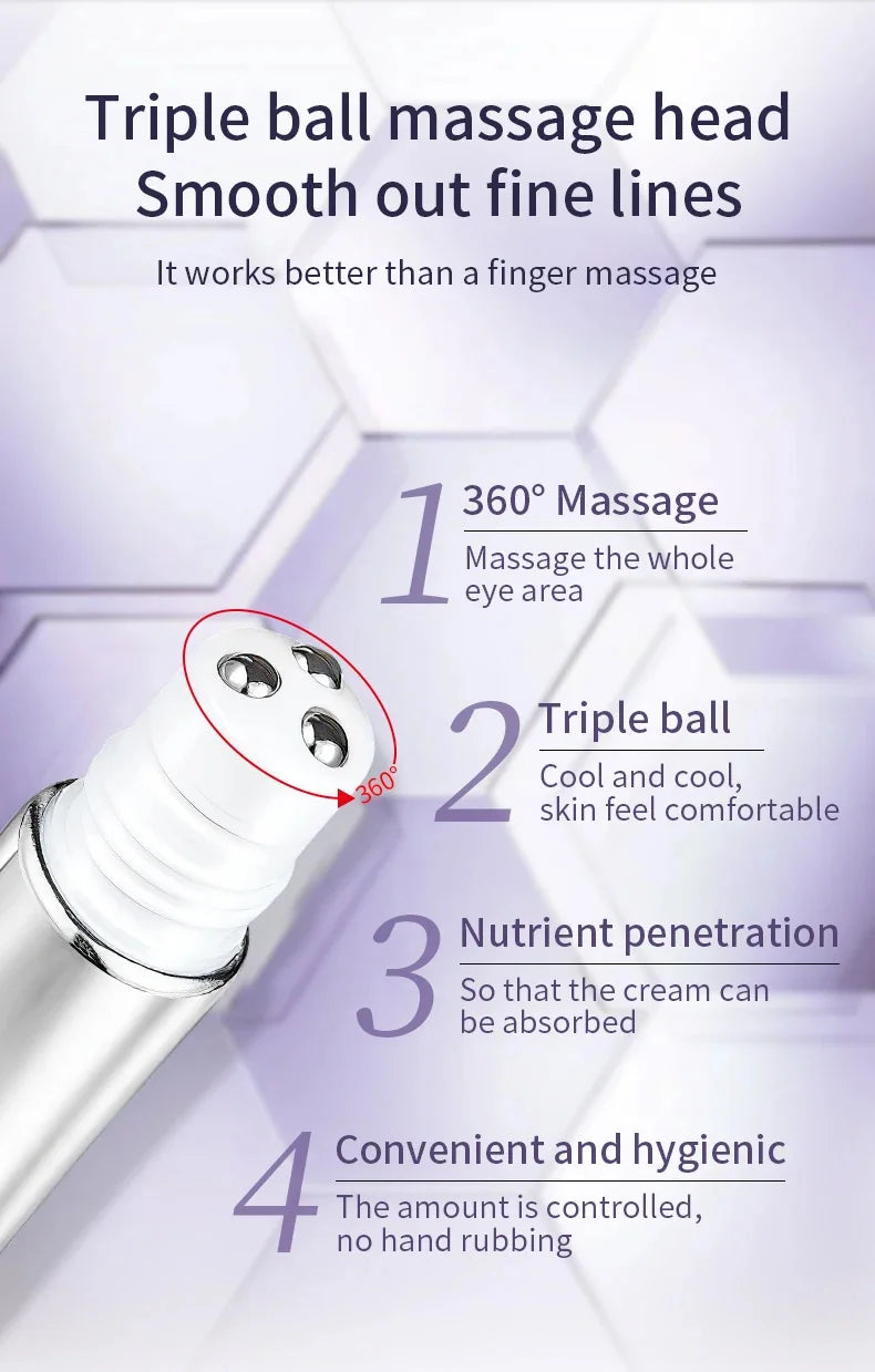 Anti Wrinkle Anti Dark Circle Eye Cream Roller Massager Moisturizing Eye Bags  Retinol Anti Aging Eye SkinCare Products O'CHEAL