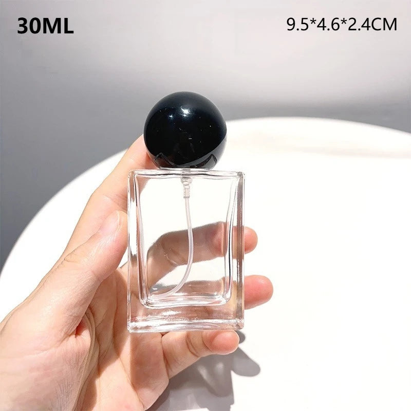 30/50/100ML Square Glass Perfume Bottles Portable Spray Bottle Large Capacity Replacement Empty Wholesale Refillable Containers