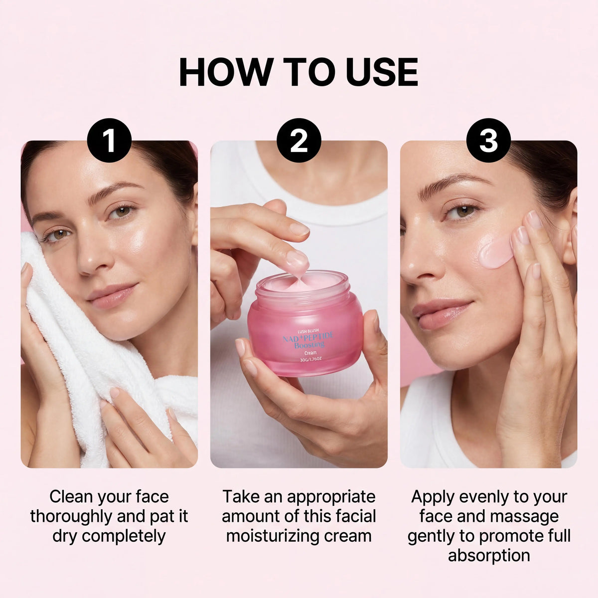 NAD+ Peptide Boosting Cream Anti Wrinkles Lifting Face Sagging Skin Enhance Elasticity Repair Hydrate Skin Cream Korean Skincare