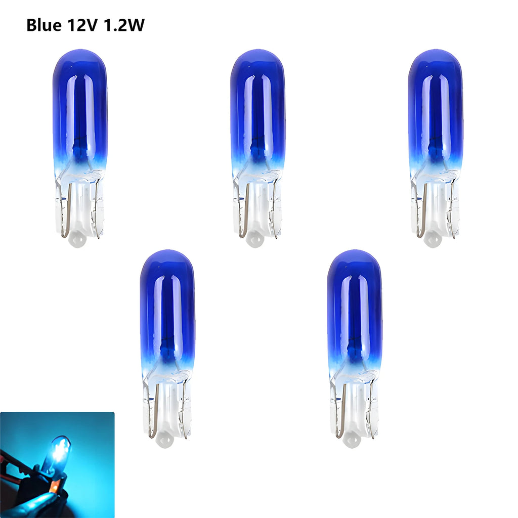 5Pcs T5 SMD LED Car Light Automobiles Light-Emitting Diode Instrument Gauge Dashboard Bulbs Auto Interior Indicator Lamp