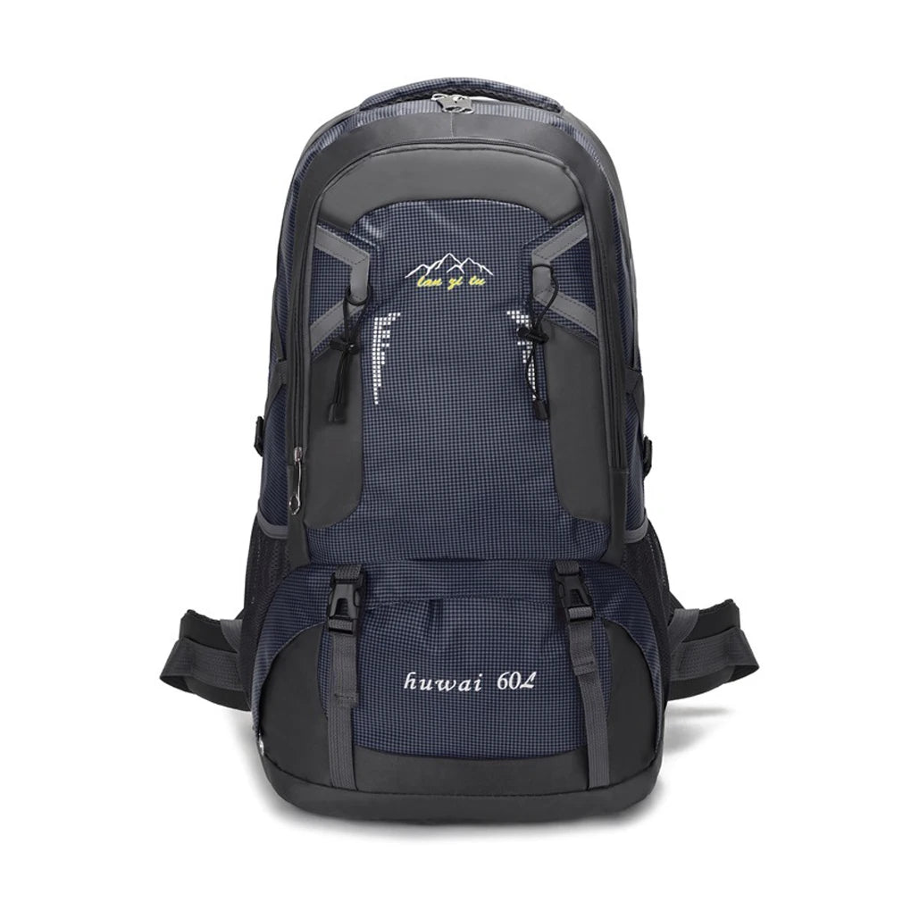 60L Backpack Outdoor Large Capacity Waterproof Rucksack Climbing Pack Zippered Portable Lightweight Bag