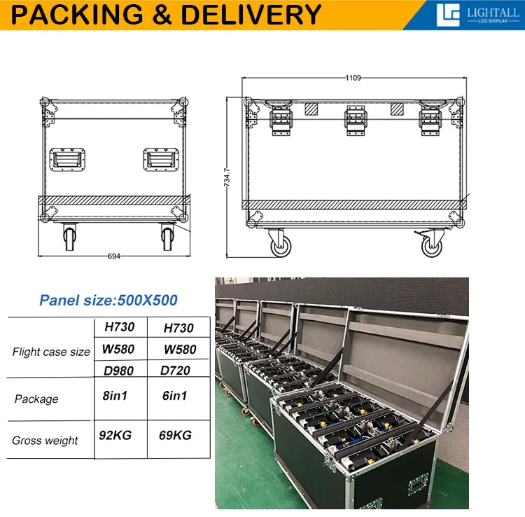 Whole set Outdoor P3.91mm 3x2m LED screen Events use