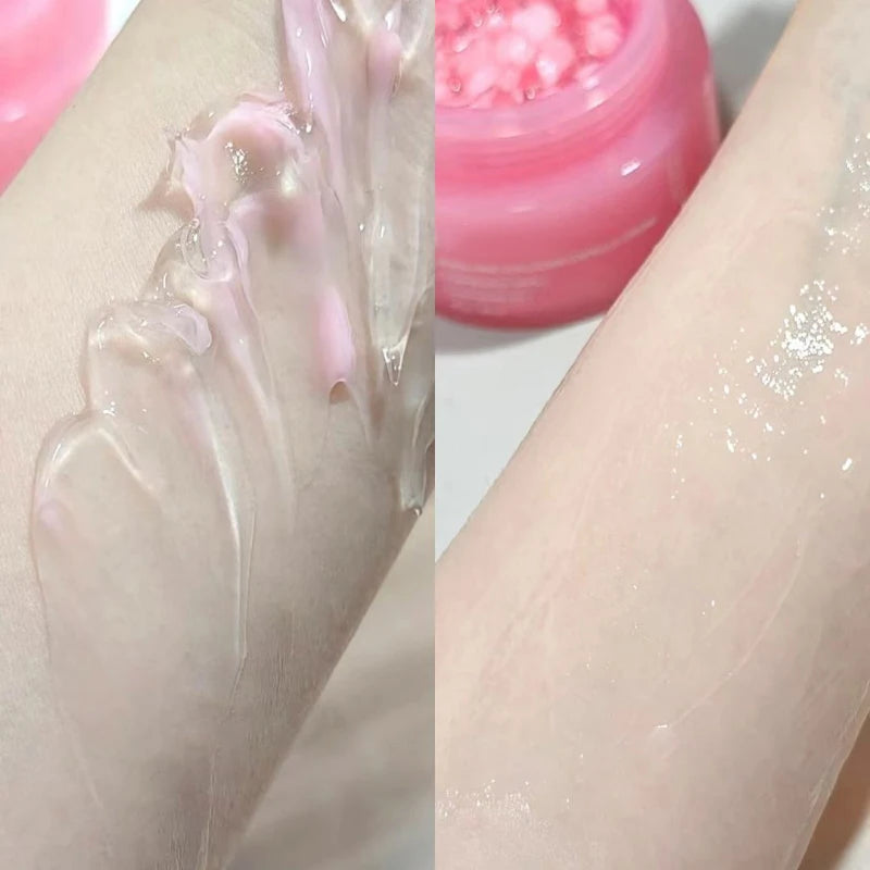 Niacinamide Collagen PDRN Face Cream - Korean Pink Capsule Moisturizer, Non Greasy & Brightening for Uneven Skin Tone