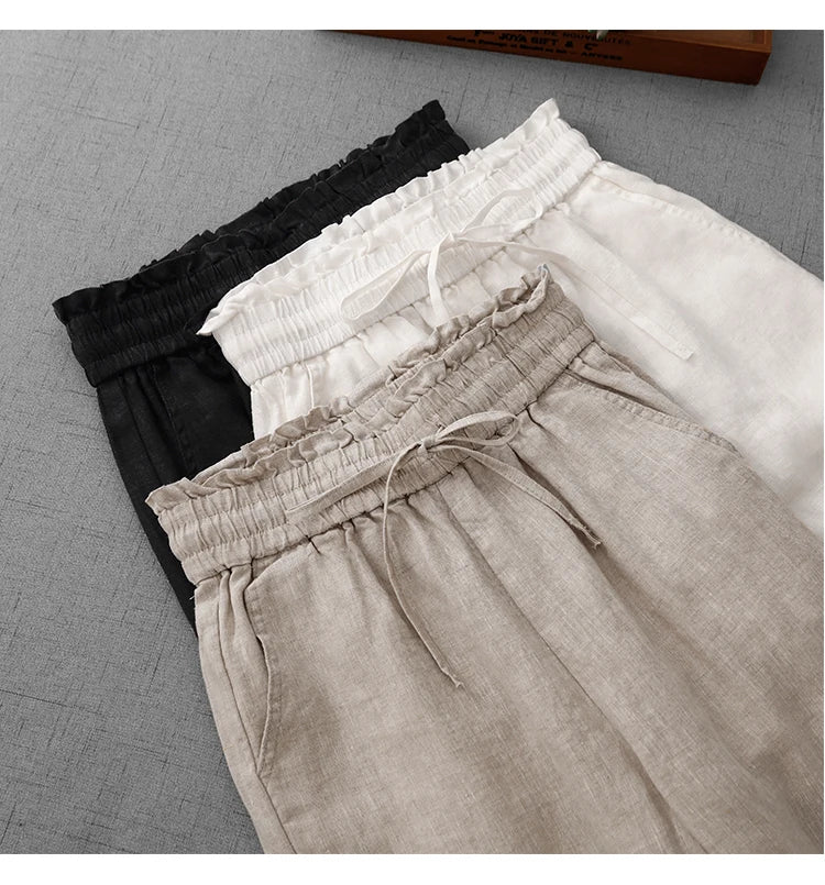 High Waist Wide Leg Pants Women's Thin Drapey Loose Casual Straight Long Trousers plus Size Comfortable Slimming Summer Pants