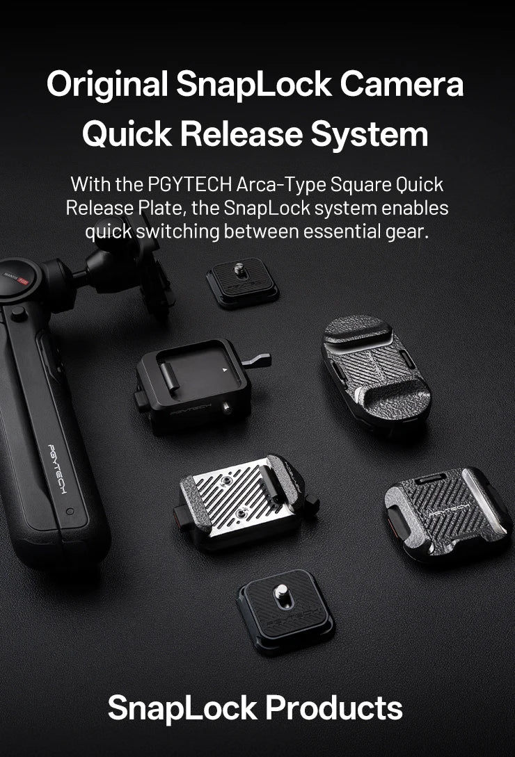 PGYTECH Camera Shoulder Strap Mount Quick Release Clamp & Plate Kit, Aluminum Alloy Arca Swiss Plate Camera Adapter