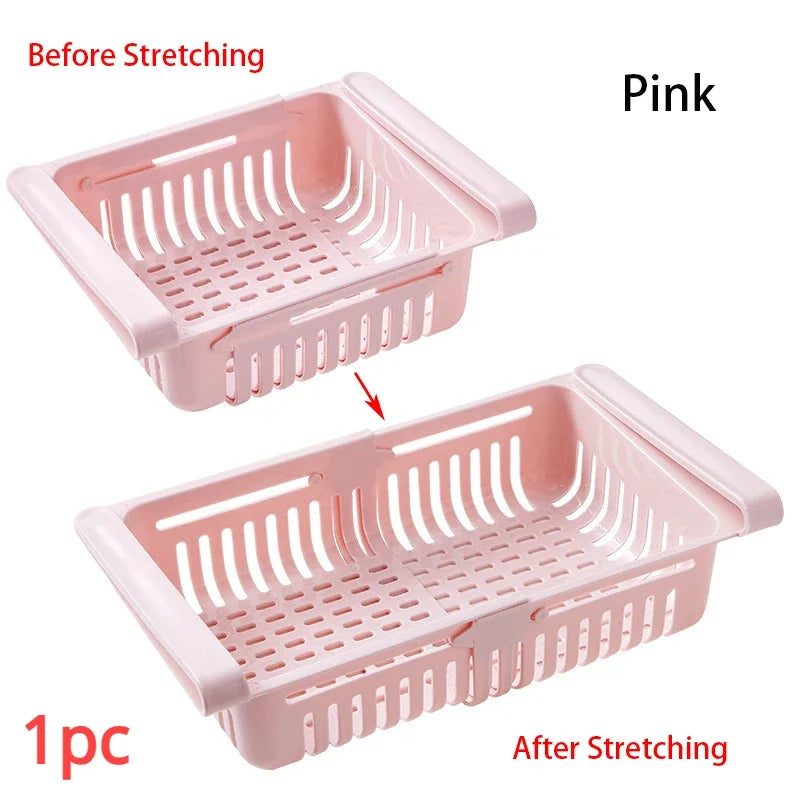 Fridge Organizer Storage Drawer Plastic Storage Box Container Shelf Fruit Egg Food Storage Box Kitchen Accessories Organizer Box