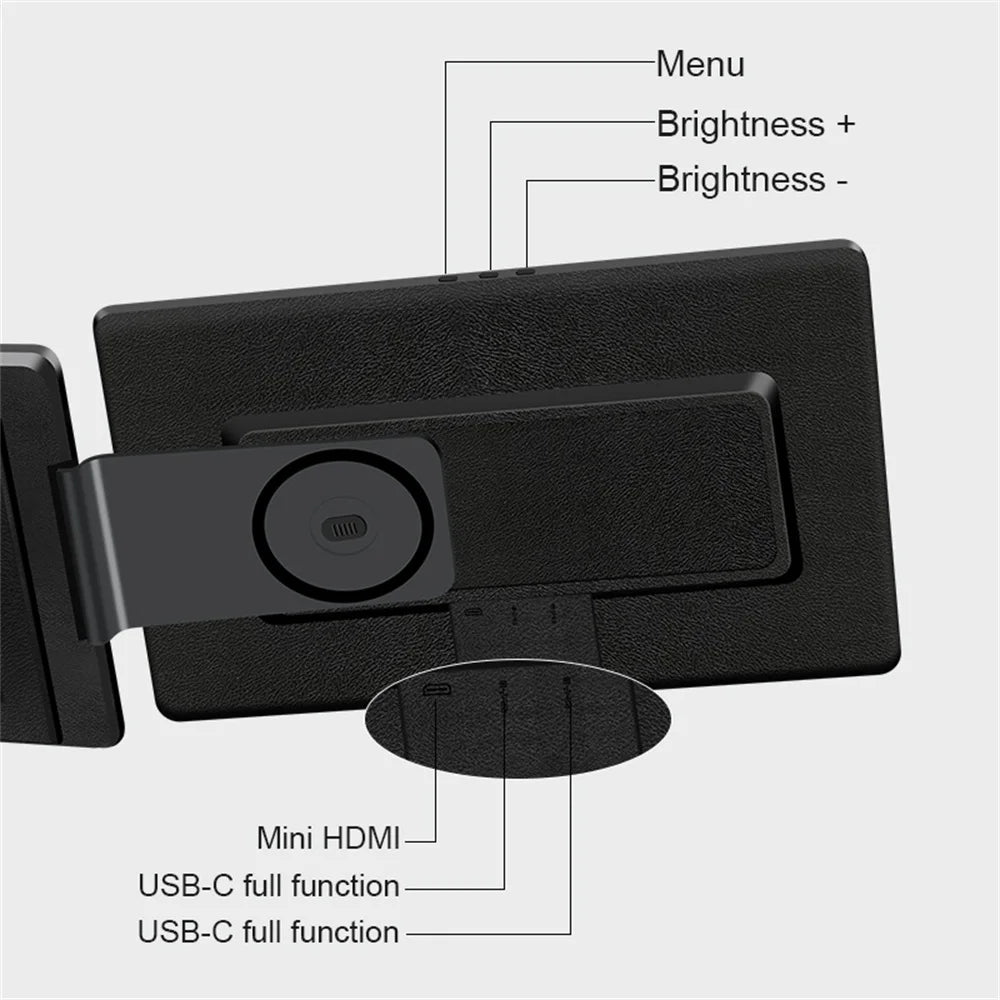Rospider 15.6 16 Inch Portable Dual Screen Laptop Extender 1080P IPS Rotatable Triple Monitor FHD for MacBook Windows