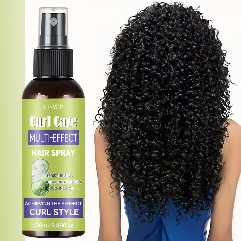GSWP Curl Treatment Spray Deeply Moisturizes Hair, Smooths Frizz, and Is Suitable for Dry, Damaged, Burned Hair.100ml