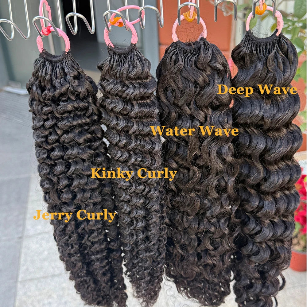 Water Wave Crochet Human Hair Extensions No Shedding Invisible Crochet Feather Braiding Natural Color Body Wave Hair Extension