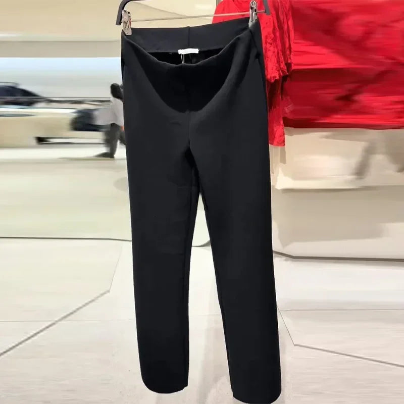Sexy Solid Top Trousers Set Women Short Sleeve Backless Tops Long Slim Pants Sets Female 2026 Chic Summer Autumn Lady Suits New