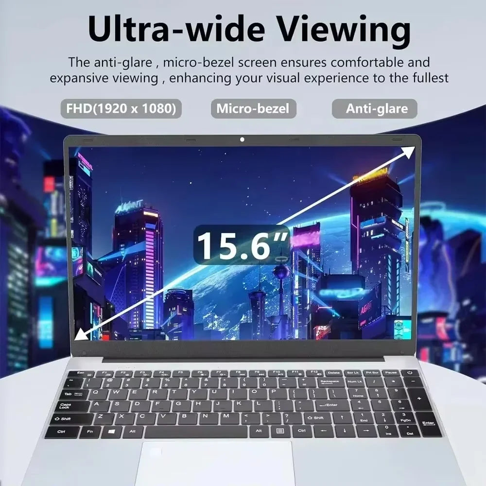 Intel Core I9-10980HK 15.6 Inch Backlit Keyboard Fingerprint Unlock Laptop Windows 11 Office Study NoteBook Gaming Computer PC