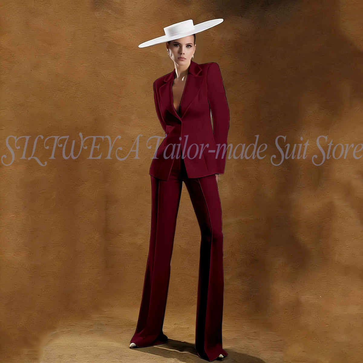 Ladies White Tailored Blazer Trousers Set Workplace Business Occasion Formal Attire 2026 Women Fashion Chic Office Commute Suit