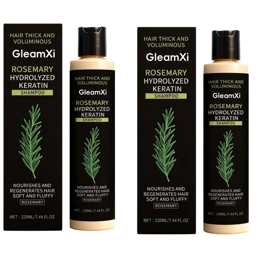 2PCS Rosemary Hair Shampoo Volumizing and Thickening Strengthening and Oil Control Nourishes and Repairs Hair Oil Adds Volume