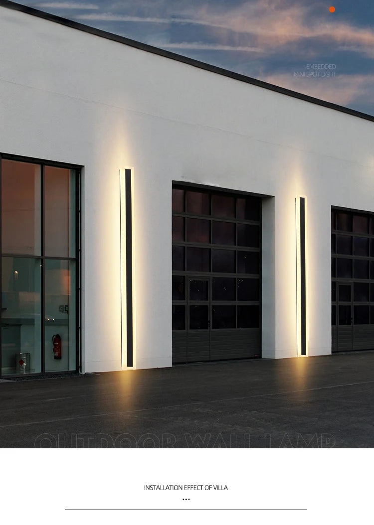 Outdoor Wall Light Garage Door Garden Decoration Porch Lamp Front Door Decor Lights IP65 Waterproof Anti-Water Wall Lighting