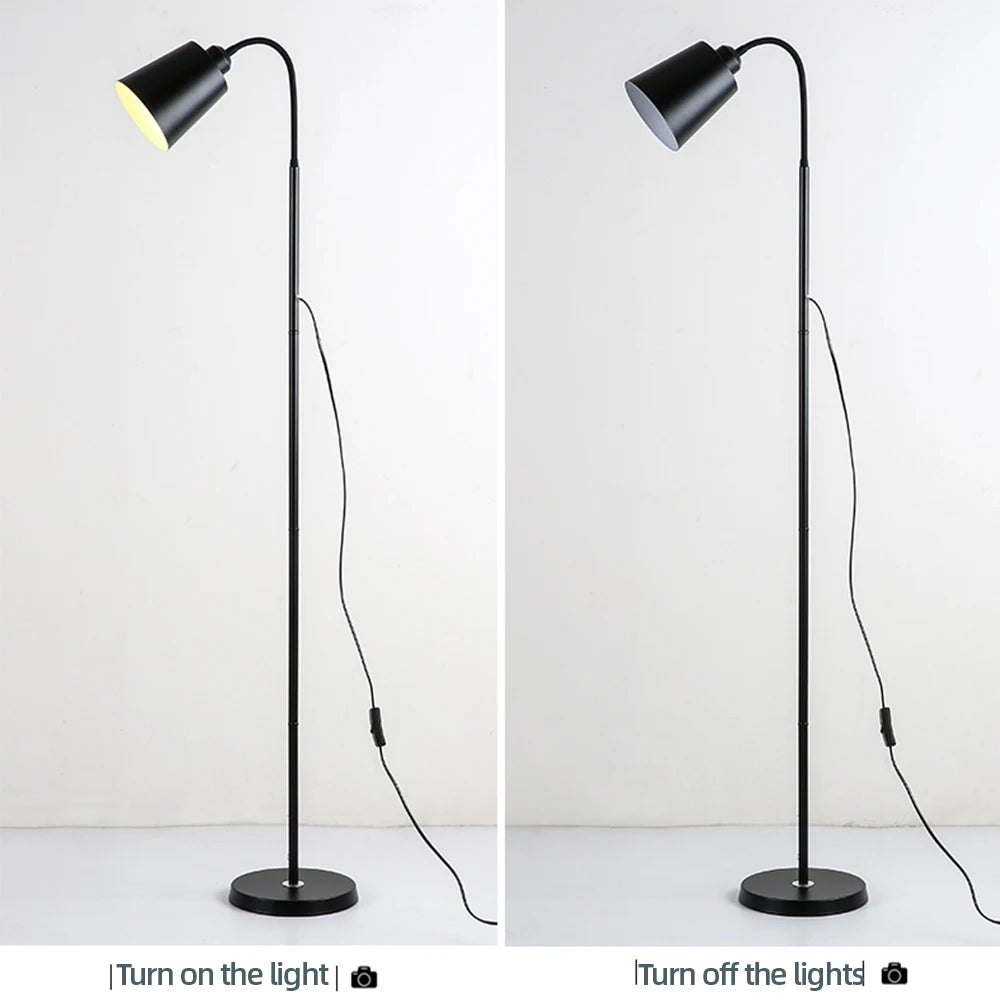 Modern LED Floor Lamp Adjustable Standing Light for Living Room Bedroom Office Indoor Decoration Sofa Reading Lighting
