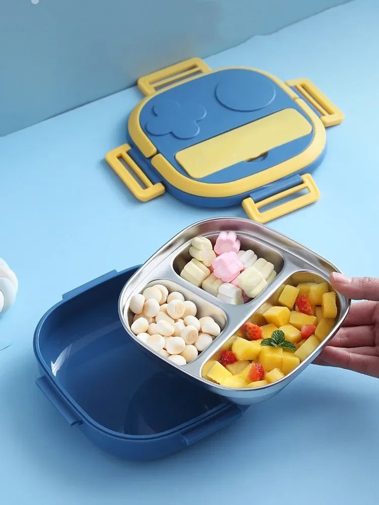 Bento Box Outing Tableware 304 Portable Stainless Steel Lunch Box Baby Child Student Outdoor Camping Picnic Food Container