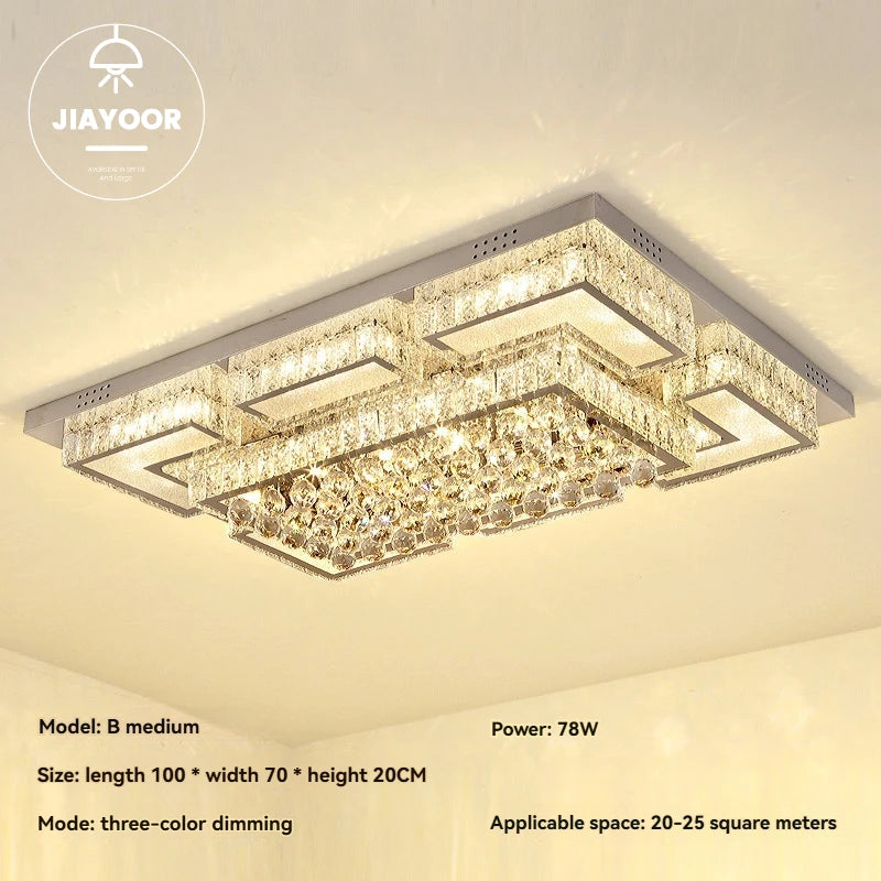 Modern Light Luxury Ceiling Led Crystal Ceiling Light Home Decoration Home Decoration Bedroom Dining Room Kitchen Lighting