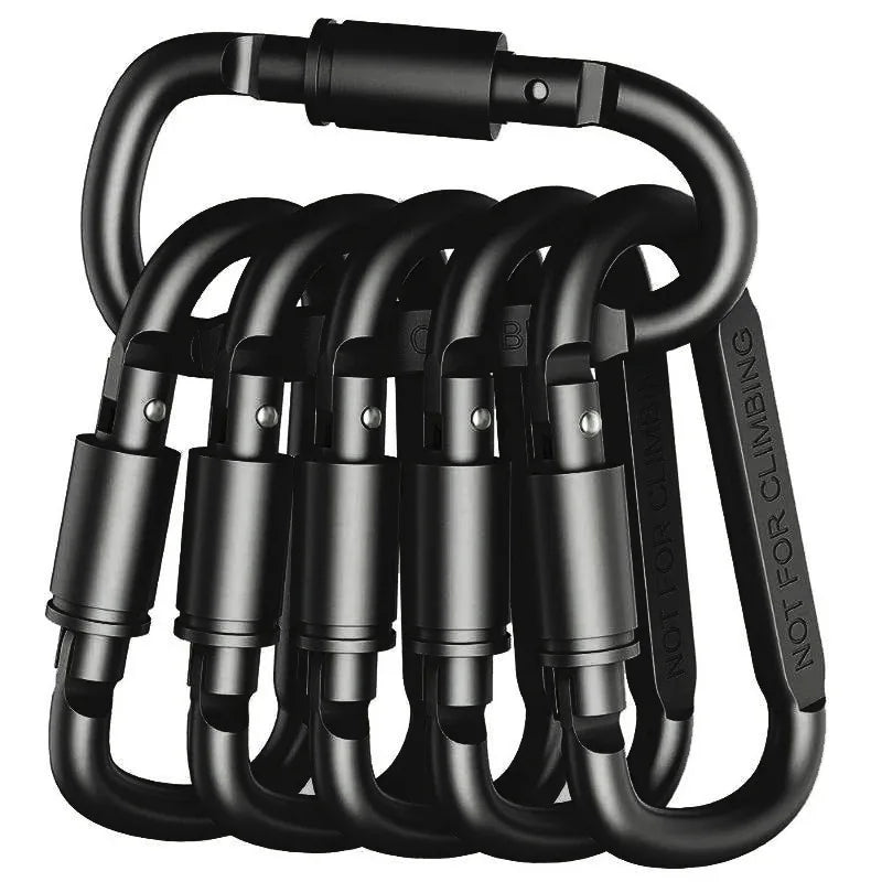1/5pcs Carabiners, Made of Sturdy Metal, Featuring a Stylish Design And Adjustable Features, Perfect for Outdoor Activities