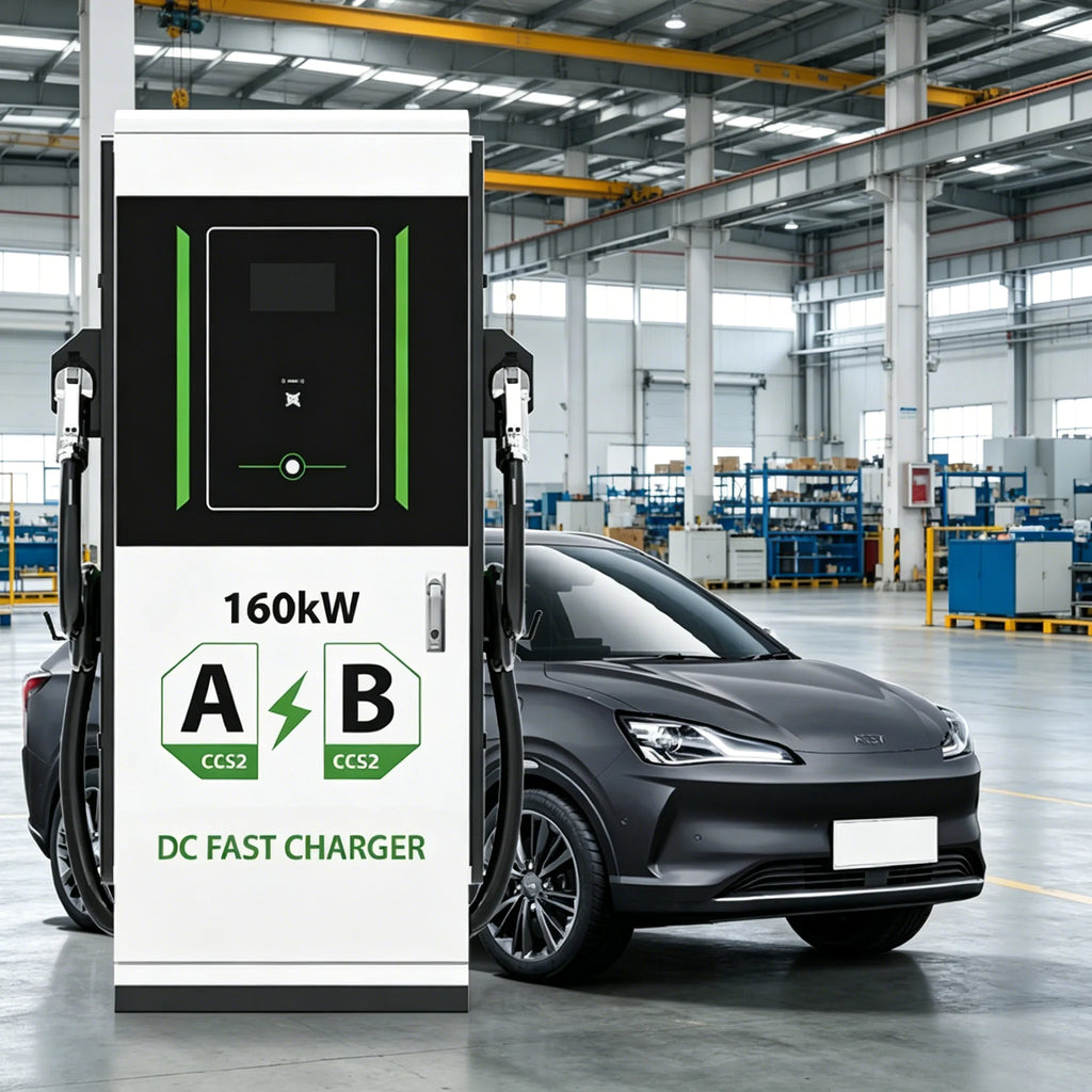 Commercial DC Fast EV Charger 60-240KW, High Power EV Charging Station, Quick Charge, Public & Private Use, Electric Vehicle