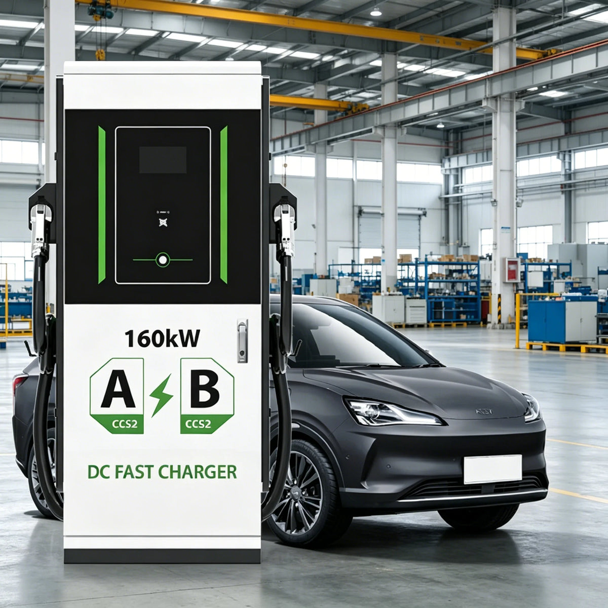 Commercial DC Fast EV Charger 60-240KW, High Power EV Charging Station, Quick Charge, Public & Private Use, Electric Vehicle