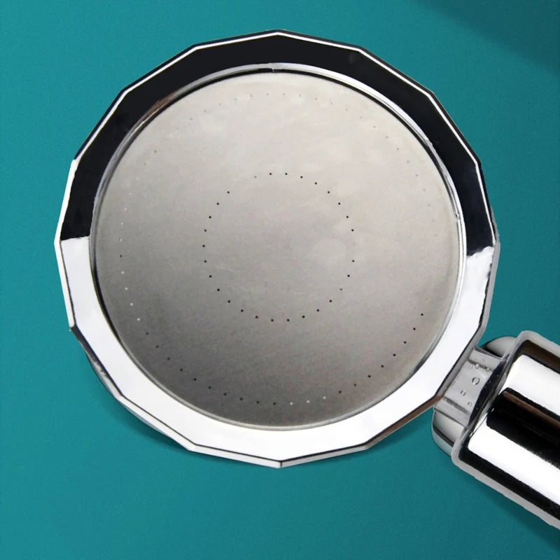 Shower Head Water Saving Flow 360 Degrees Rotating With Small Fan ABS Rain High Pressure Spray Nozzle Bathroom Accessories
