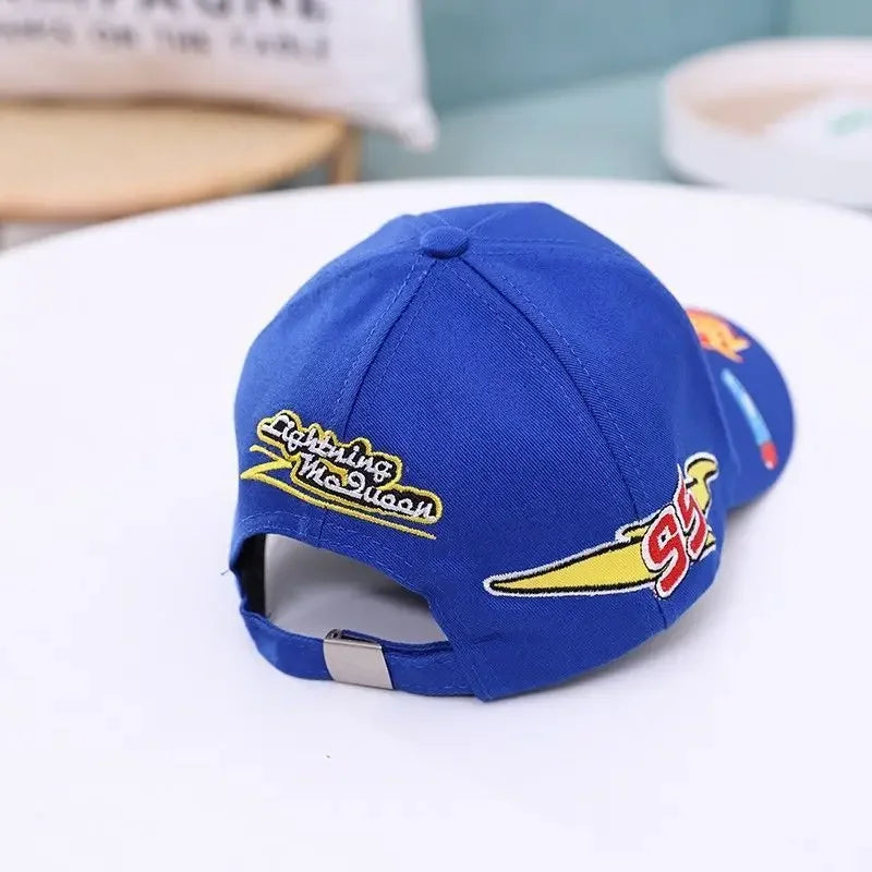 Lightning McQueen spring, autumn and summer children's hat cartoon Cars peaked hat sun protection casual baseball cap gift