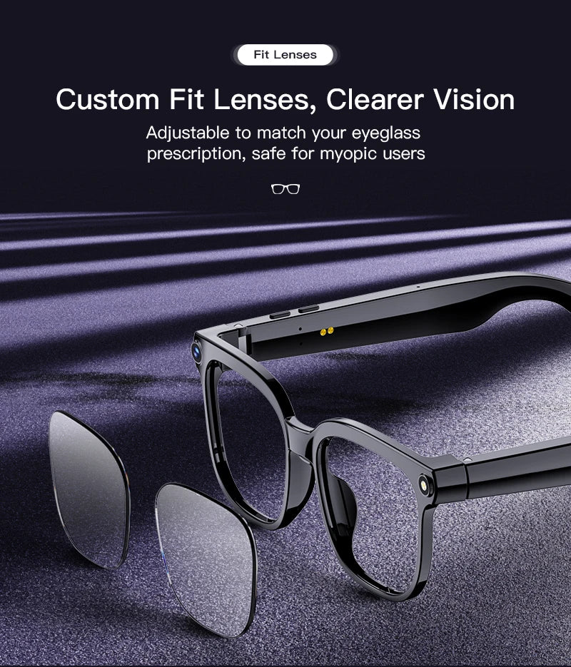 Smart Glasses AR AI Translation 4K Camera Bluetooth Call Touch Control Outdoor Sports Sunglasses Men Women 2026 New Dropshipping