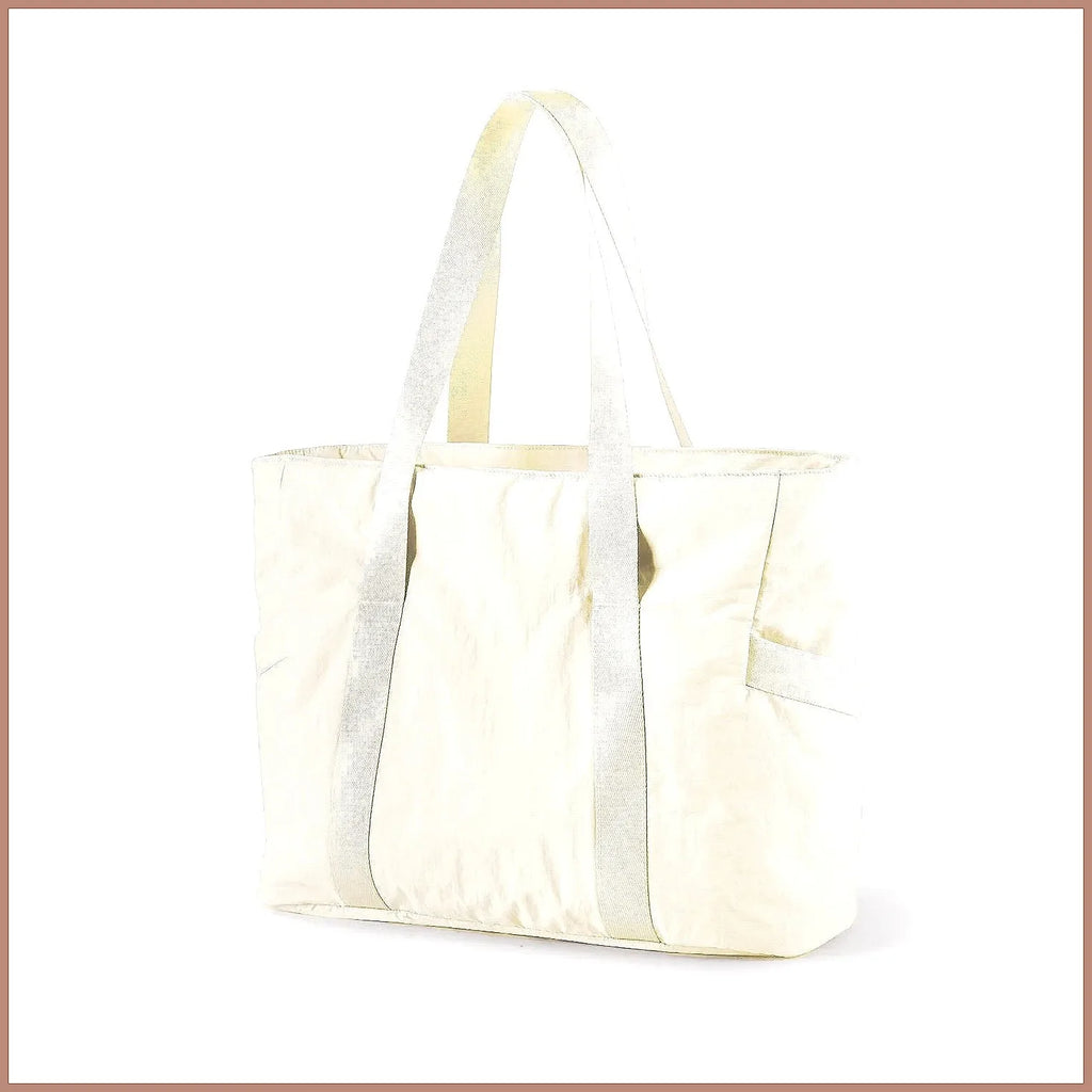 Large Capacity Tote Bag Multipurpose Work Laptop Organizer Gym Yoga Travel Shoulder Bag Waterproof Nylon Business