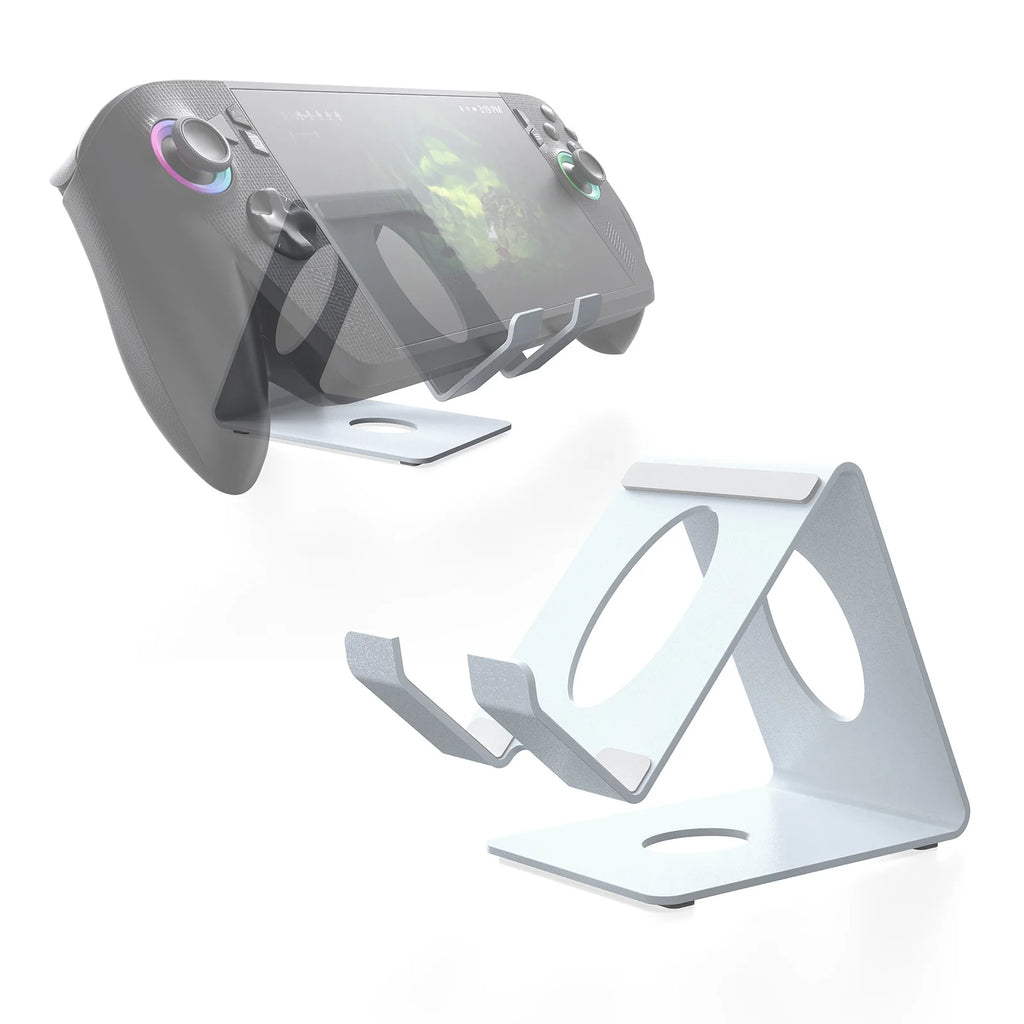 Desktop Stand Holder X155 for Game Console,Tablets Stand with Anti-Slip Silicone Pad Compatible with Steam Deck/ROG/Switch/Phone