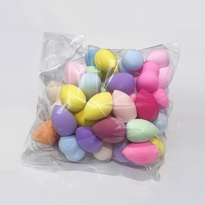 Colorful Mini Makeup Sponge Cosmetic Puff for Blending Foundation Powder Dry Wet Use Concealer Face Puffs Makeup Eggs Gourd Tool