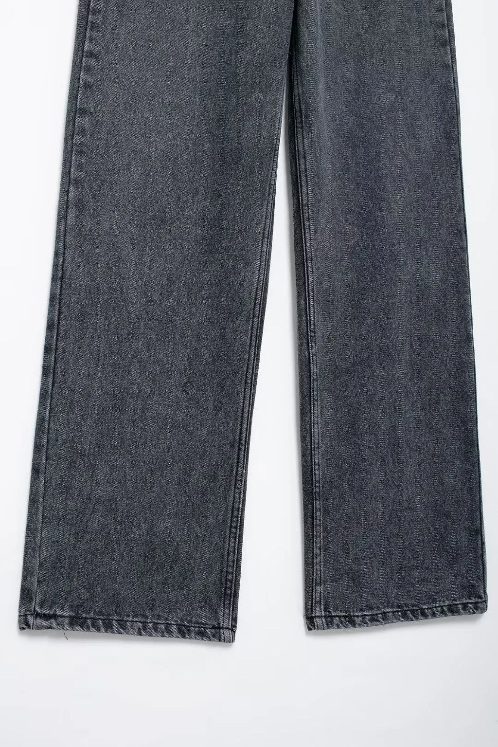 HH 2024 Women's Street Fashion Denim Blue Jeans Distressed Patchwork High Waist Zipper Fly Ripped Retro Long Pants