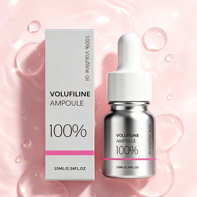 Volufiline 100% Ampoule Facial Serum 10ml Hydrolyzed Collagen Hyaluronic Acid Deep Hydrate Improve Rough Skin Gentle Easy Absorb