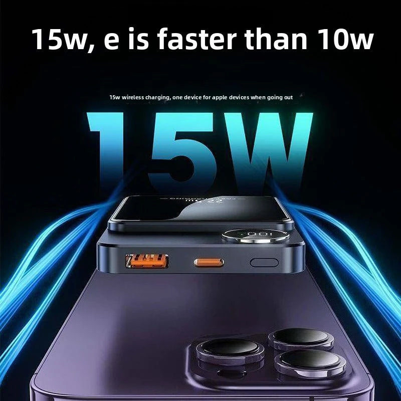 20000mAh Alloy Magnetic Powerbank Magnetic Power Bank Wireless Fast Charger for IPhone 17 16 151413 Backup Battery for Magsafe