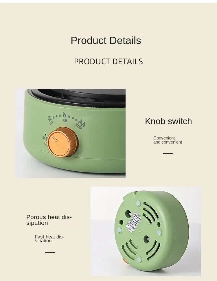 EU/US/UK New Electric Cookware Heating Base 500W Electric Heater Coffee Stove Home Manual Adjustable Temperature Cooking Heater
