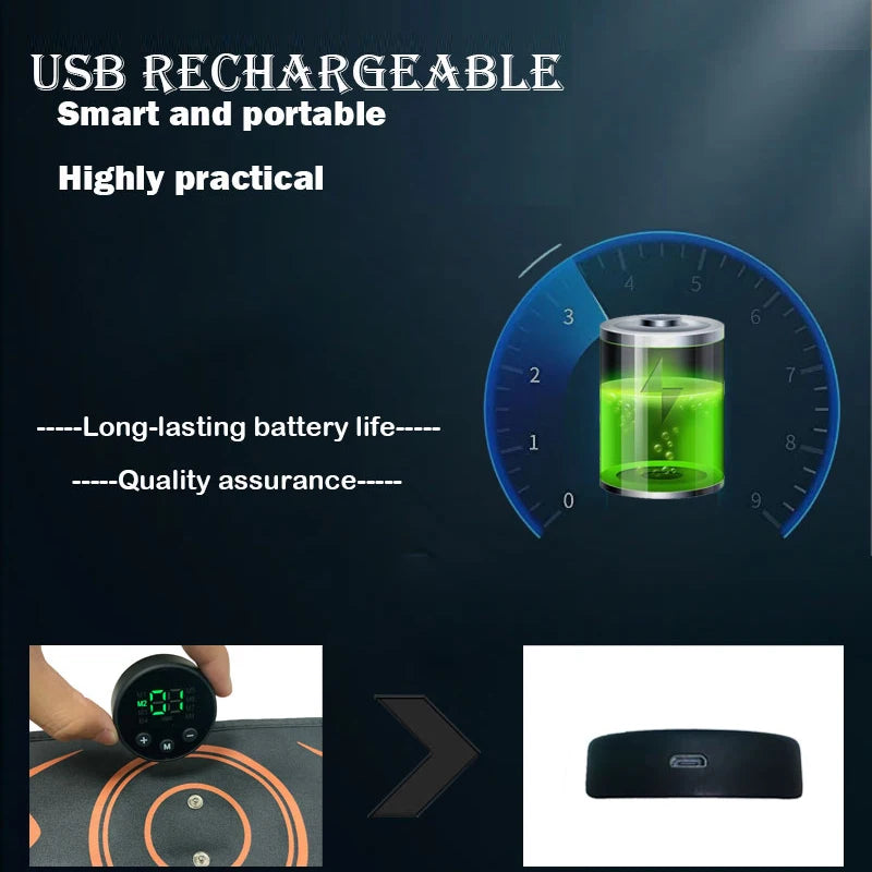 Electric EMS Muscle Stimulator Abdominal Trainer Belt Arm Leg Muscle Toner for Men Women Body Slimming Shaping