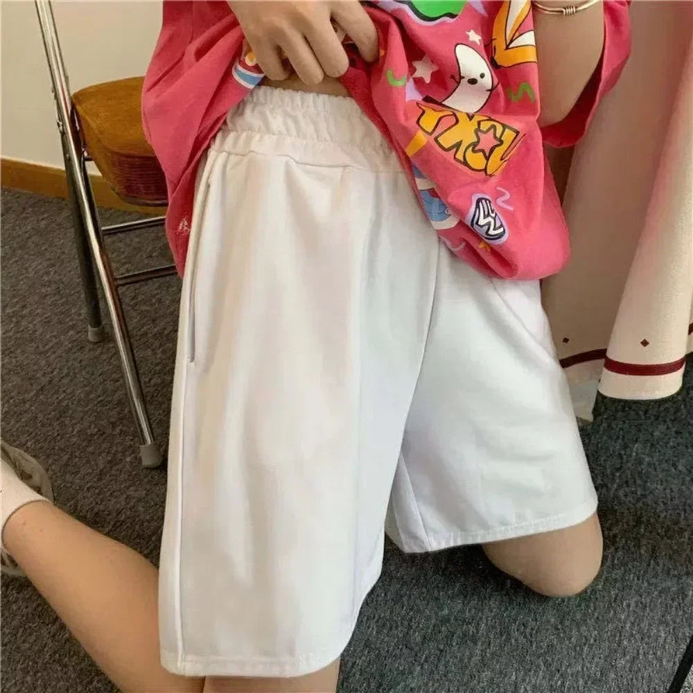 Women's Versatile Casual Loose Shorts, Sports and Fitness Women's Shorts, Summer New Style, Suitable for Both Men and Women