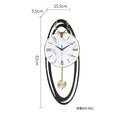 Creative trend home fashion wall hanging clock Modern simple light luxury living room atmosphere hanging clock wall decoration