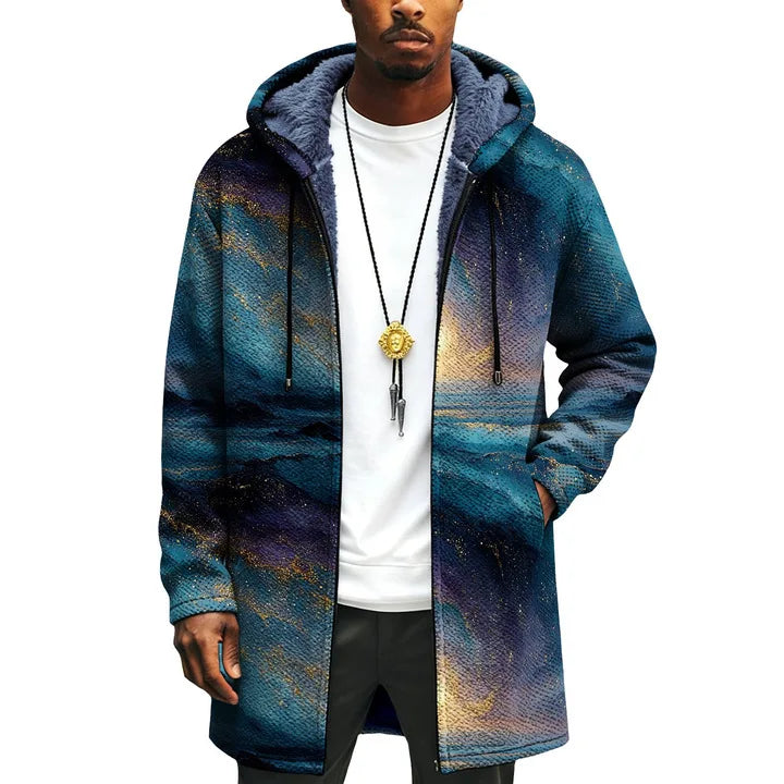 Spring Men's Trend Lapel Chenille Woolen Coat Woolen Coat