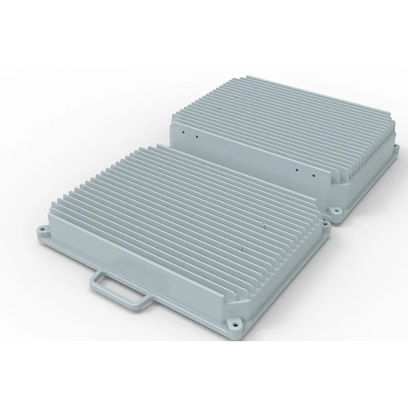 AY370 Series IP67 Aluminum Box Wifi Ribbed Aluminum Case For Omni Directional Antenna