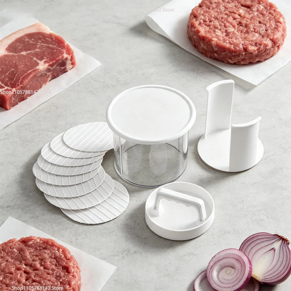 Burger Patty Maker tool,Storage Containers for making hamburger patties Hamburger for BBQ - Burger Shaper for Meat