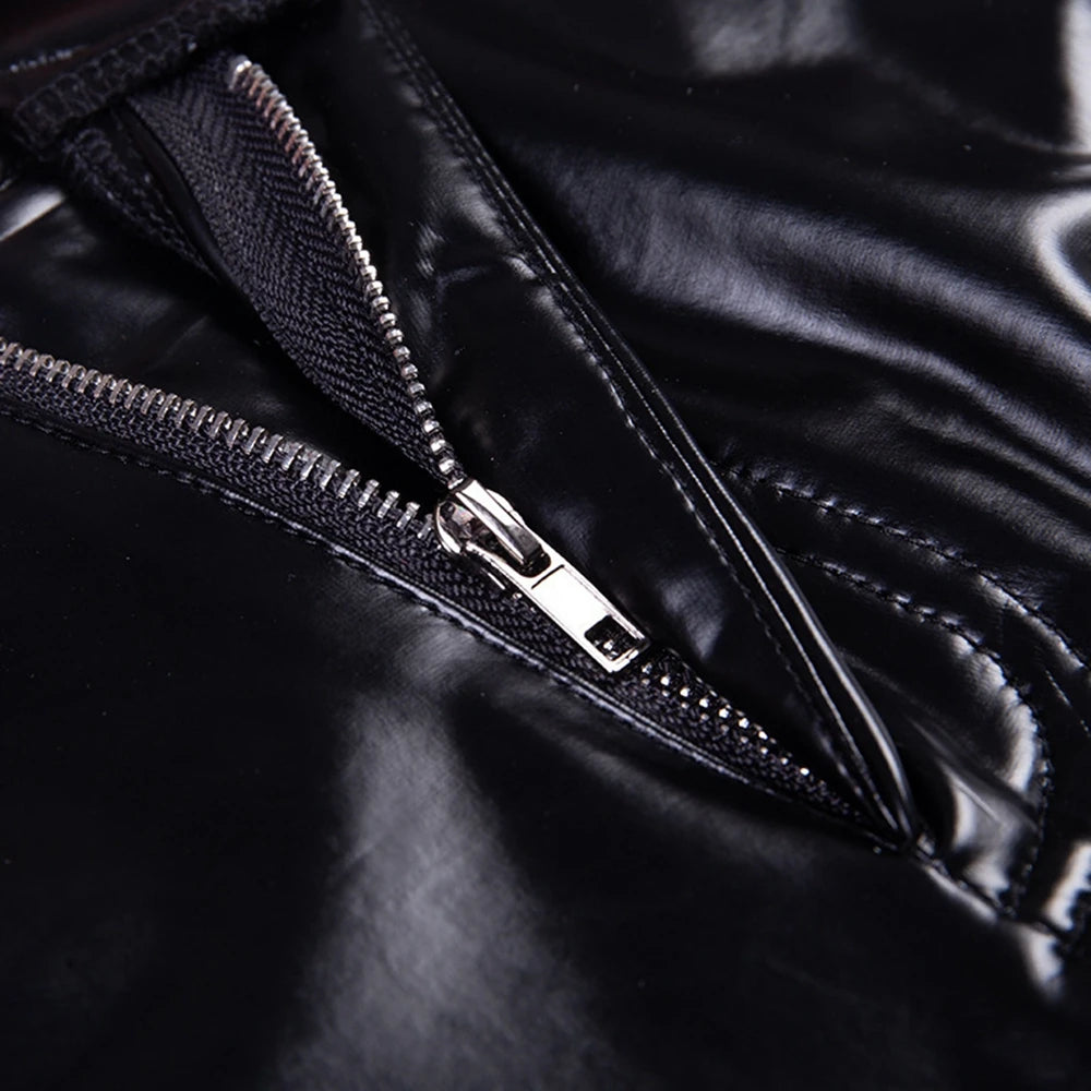 Sexy Faux Leather Leggings for Women Shaping Butt Lift High Waist Slimming Exercise Pants Running Yoga Sports Christmas Gift