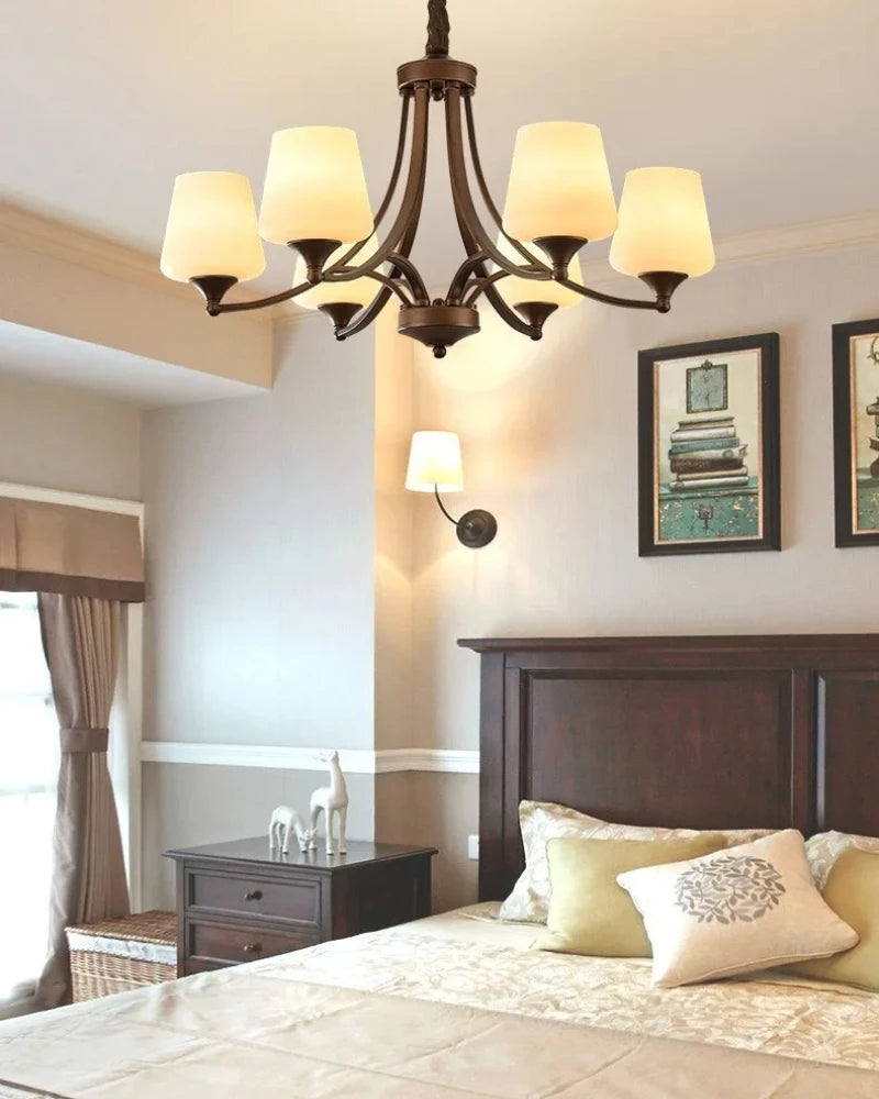 Antique chandeliers retro mid century modern lighting living room LED dining room hanging light indoor home decoration lighting