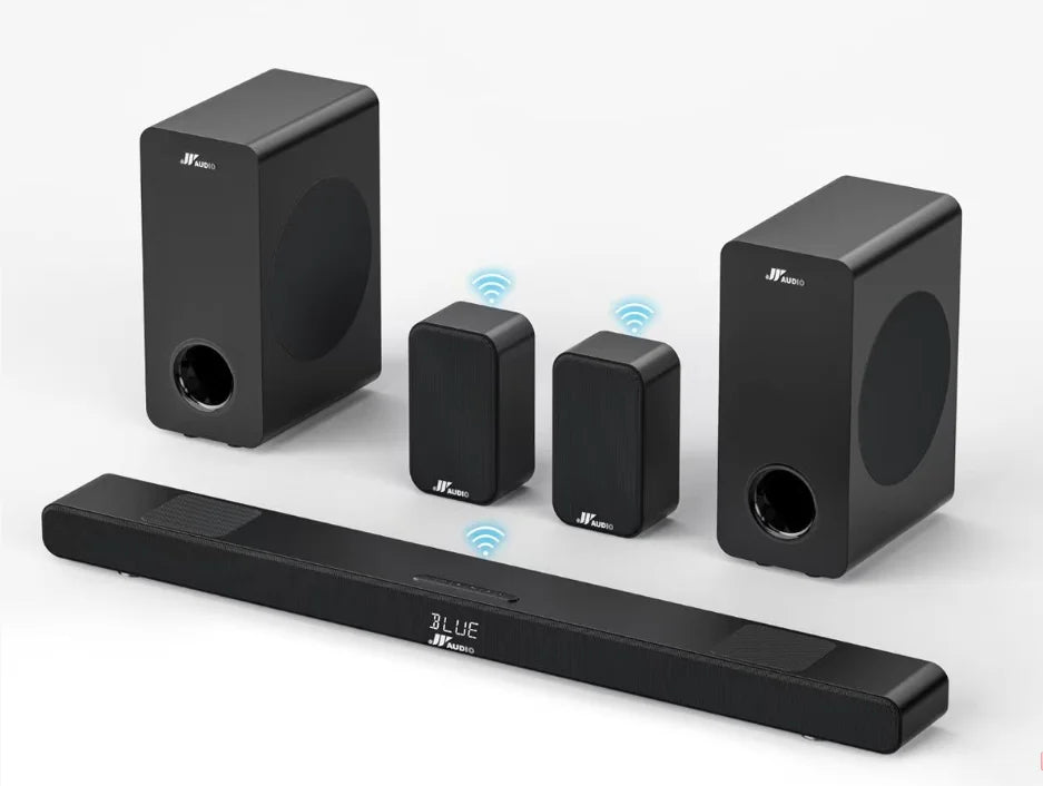 Shunjiayu 2026 HiFi Wireless Subwoofer Wood Enclosure For Home Theater Audio System 5.1 Channels 6 Speakers High Power